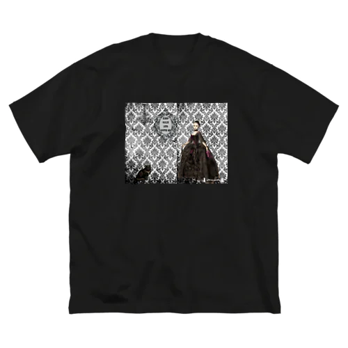 Keep Calm and Goth On♱マリー・アントワネット『Masquerade』♱黒ロリ ゴスロリ ゴシック 黒猫 ビッグシルエットTシャツ