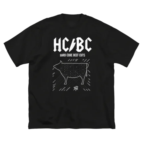 HCBC💀 WhitePrint ビッグシルエットTシャツ