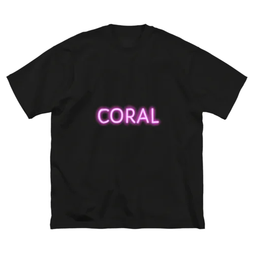 coral ビッグシルエットTシャツ