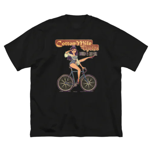 "Cotton Mile Cycles" ビッグシルエットTシャツ