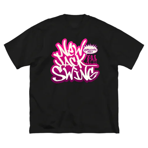 New Jack Swing pink ビッグシルエットTシャツ