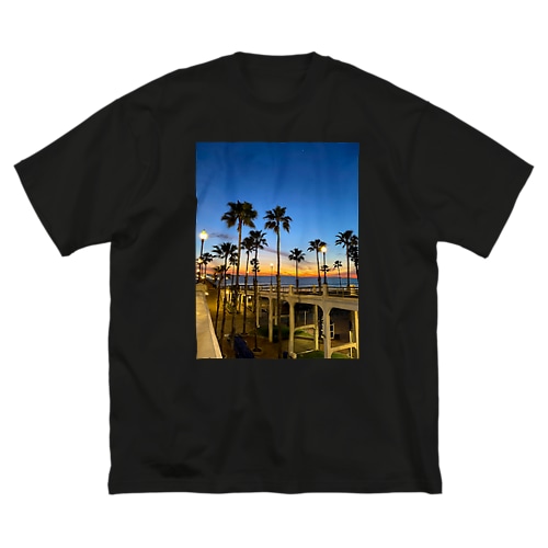 海と夕焼け in カリフォルニア Big T-Shirt