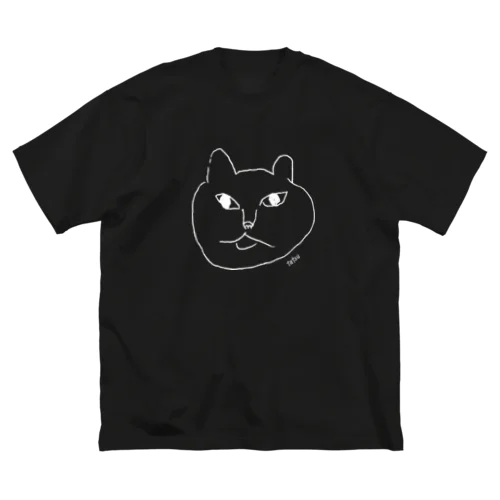 OINOE  ねこ （白） ビッグシルエットTシャツ