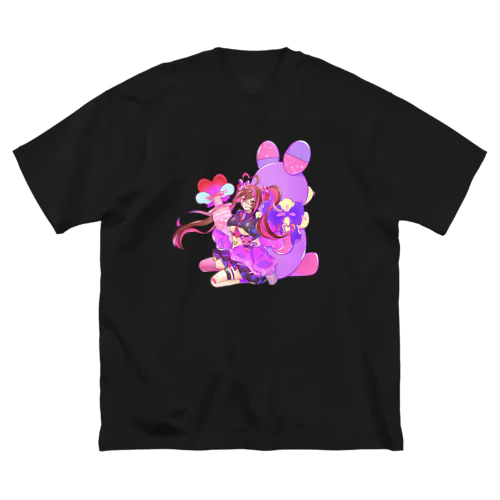 やみかわぷりんちゃん ビッグシルエットTシャツ