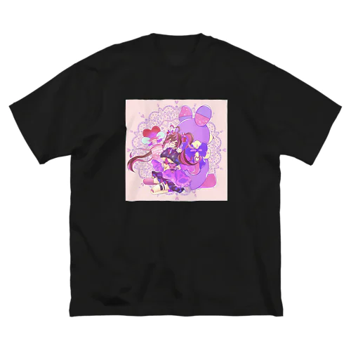 やみかわぷりんちゃん2 ビッグシルエットTシャツ