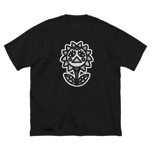 B ストレス発散花 ビッグシルエットTシャツ