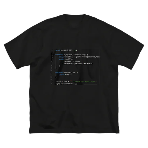 LifeDarkTheme.js Big T-Shirt