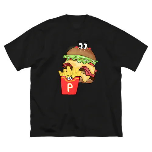 Wチーズベーコンレタスバーガーセット Big T-Shirt