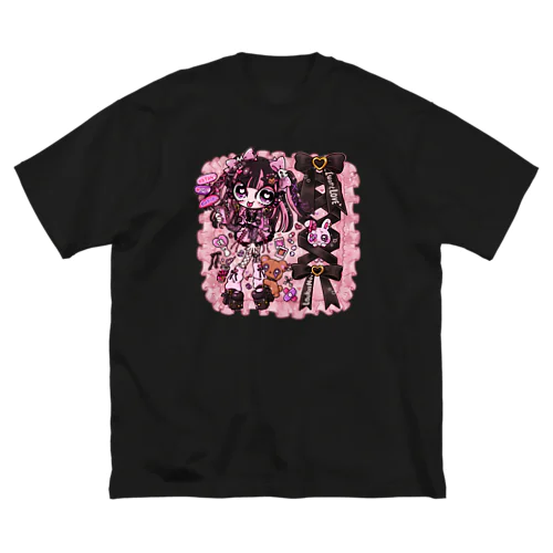 ♡地雷ちゃん♡ ビッグシルエットTシャツ