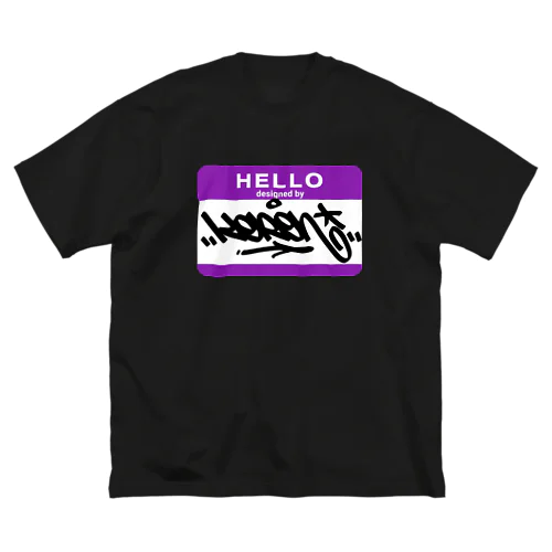 HELLO designed by KERON ビッグシルエットTシャツ