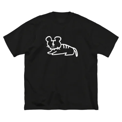 とら（ホワイトタイガー） ビッグシルエットTシャツ