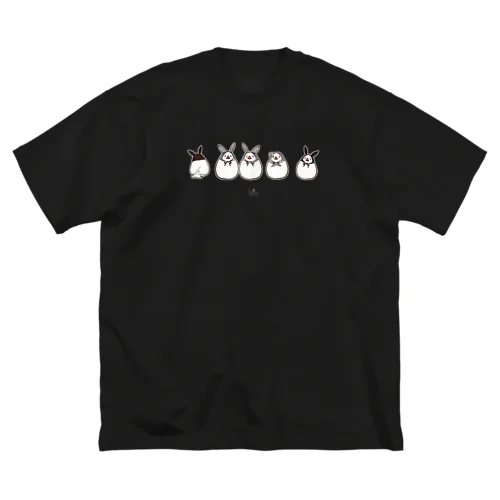 うさ文鳥（B） ビッグシルエットTシャツ