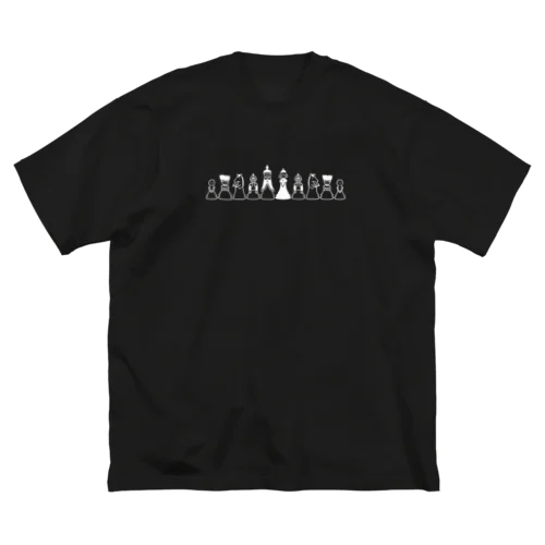 チェス一族（白） ビッグシルエットTシャツ