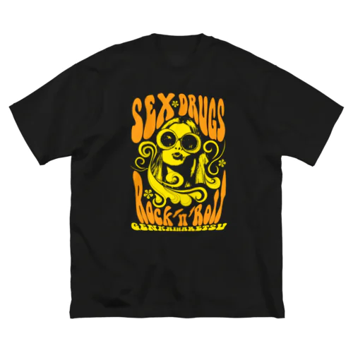 ヒッピースタイル（黄） Big T-Shirt