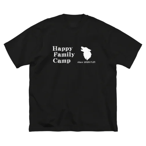 Happy Family Camp　ホワイトバージョン ビッグシルエットTシャツ