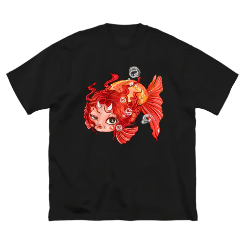 金魚の人魚さん ビッグシルエットTシャツ