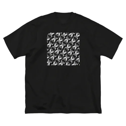 総柄笹ぱんだ　反転 ビッグシルエットTシャツ