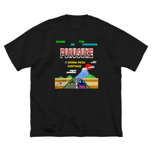 レトロゲーム風な福助 ビッグシルエットTシャツ