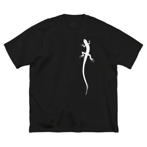 lizard（カナヘビ／ホワイト Big T-Shirt