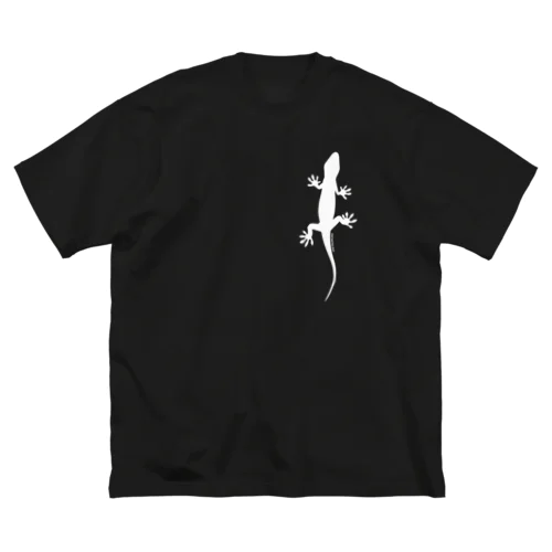 lizard（ヤモリ／ホワイト Big T-Shirt