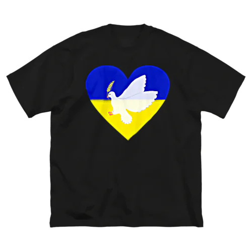 Pray For Peace ウクライナ応援 ビッグシルエットTシャツ