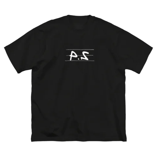 P.Sロゴ(白) ビッグシルエットTシャツ