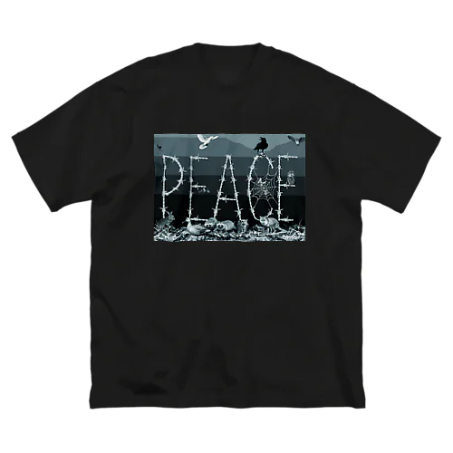 PEACE有刺鉄線-MAD AMANO ビッグシルエットTシャツ