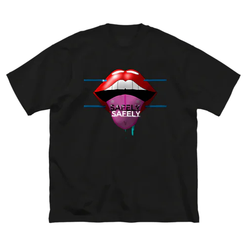 Lip mask ビッグシルエットTシャツ