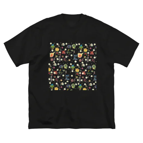 ヲシテ文字いろいろ ビッグシルエットTシャツ