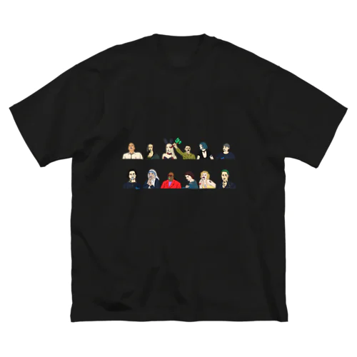 偉人プリントTシャツ ビッグシルエットTシャツ