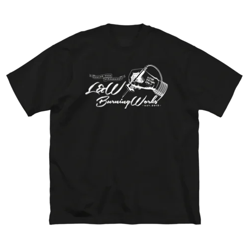 Hand silhouette logo ビッグシルエットTシャツ