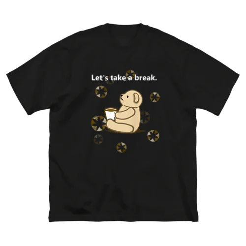 coffee break（ロゴが白） ビッグシルエットTシャツ