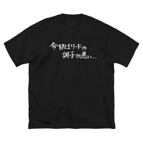 今日はリードの調子が悪い... Big T-Shirt