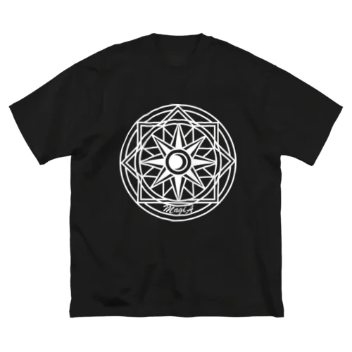 月と太陽の魔法陣ロゴ ビッグシルエットTシャツ