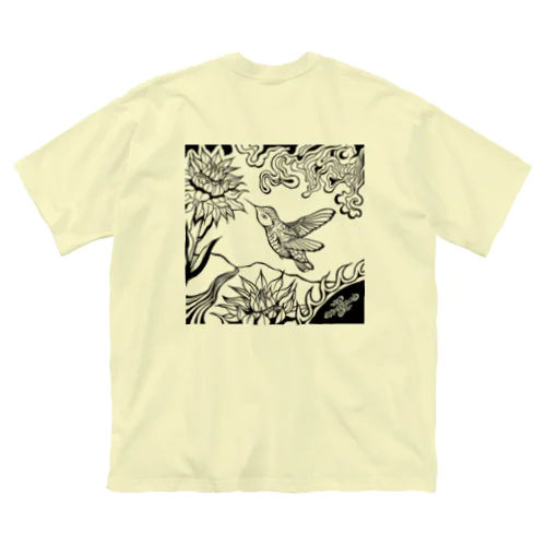 ハチドリの夢（バックプリント） ビッグシルエットTシャツ