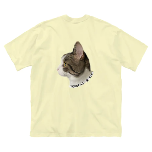横顔美人猫 ビッグシルエットTシャツ