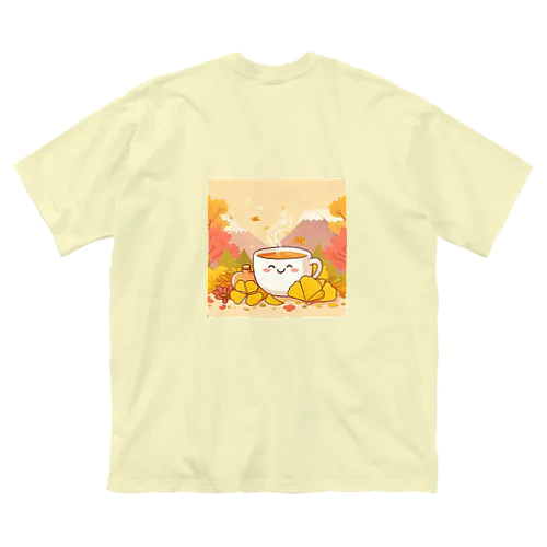 イチョウと紅茶シリーズ② ビッグシルエットTシャツ