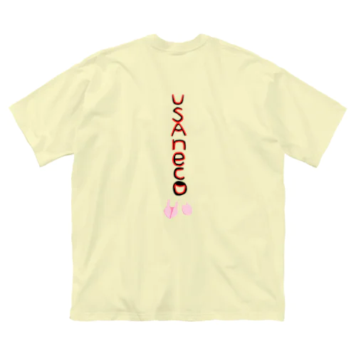 USAneko  Cherry blossom ビッグシルエットTシャツ