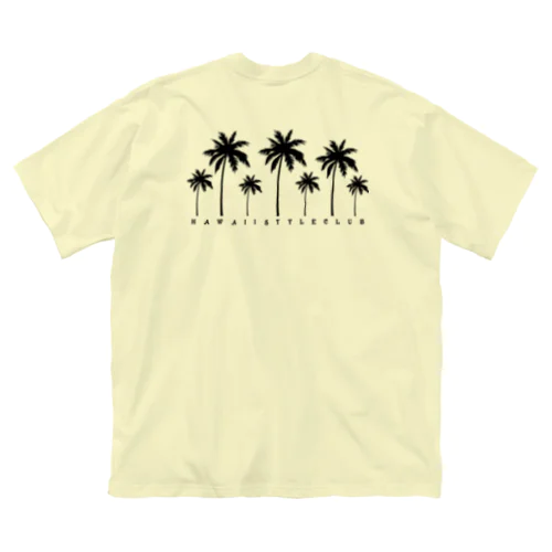 〔Back Print〕 Palm tree ビッグシルエットTシャツ