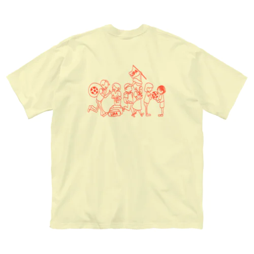 UPA method ORANGE ビッグシルエットTシャツ