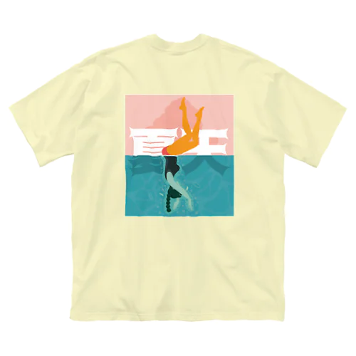 プールを楽しむ夏【夏天】 ビッグシルエットTシャツ