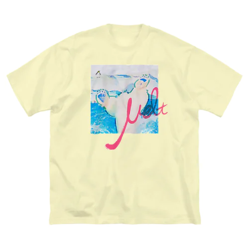 飛び込みシロクマくん ビッグシルエットTシャツ