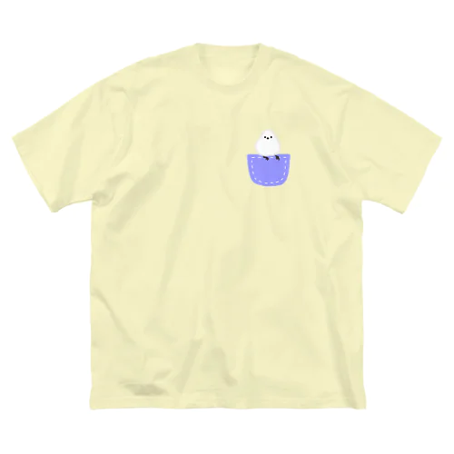 ポケットにシマエナガ Big T-Shirt