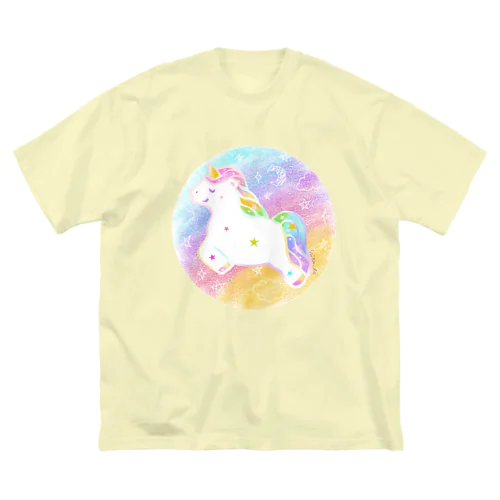 ★虹色ユニコーン★ ビッグシルエットTシャツ