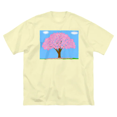 桜 ビッグシルエットTシャツ