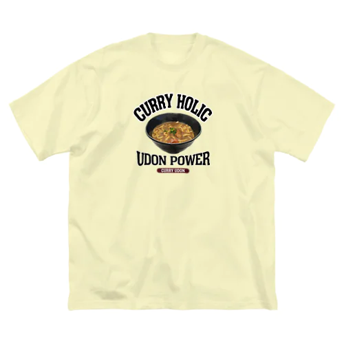 カレーうどん（ビンテージ風） ビッグシルエットTシャツ