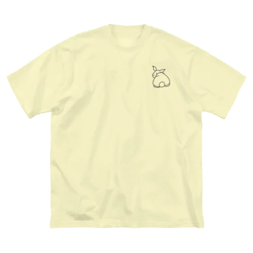 シンプル！うさぎさん② ビッグシルエットTシャツ