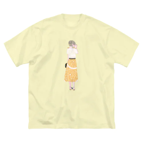 オレンジガール ビッグシルエットTシャツ