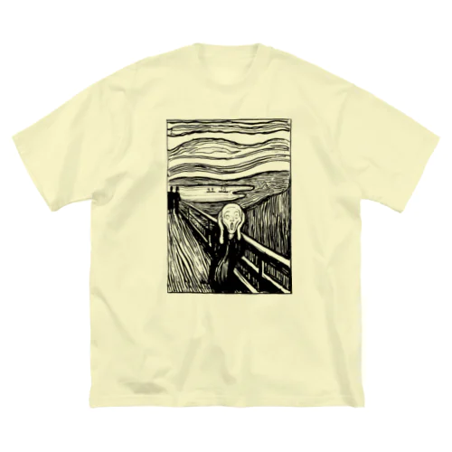 ムンク　叫び　Munch / The Scream リトグラフ　 Big T-Shirt