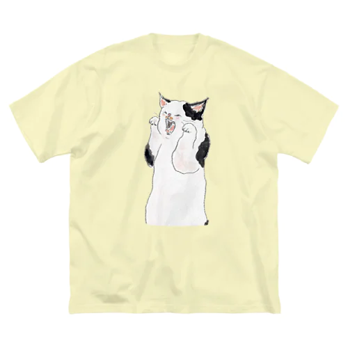 妖怪あくびうつしにゃんこ ビッグシルエットTシャツ